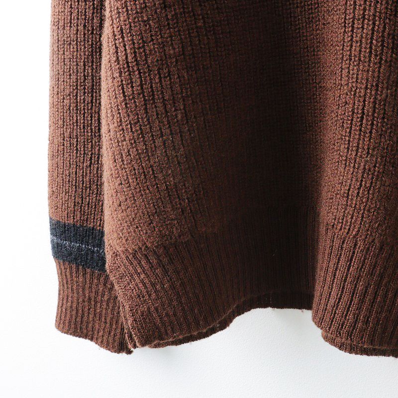 美品✨ MHL. マーガレットハウエル 縮絨ウールプルオーバー ブラウン M