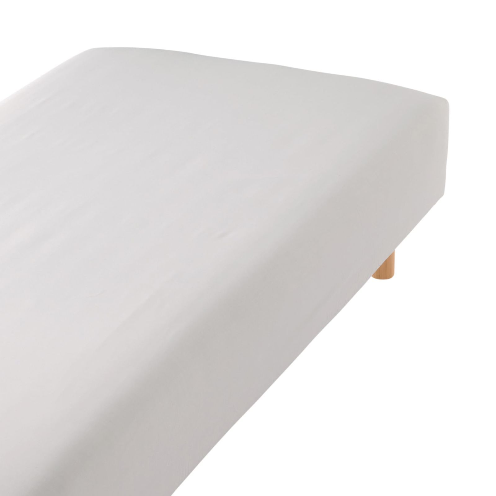 人気商品 天然由来の繊維リヨセルボックスシーツ ライトグレー ダブルサイズ 無印 140×200×18～28cm用 12893240