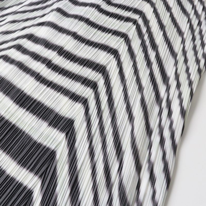 PLEATS PLEASE イッセイミヤケ グラデーション ボーダー ワンピース プリーツプリーズ イッセイミヤケ PLEATS PLEASE ISSEY MIYAKE