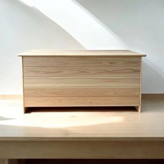 四万十ヒノキの大きなベンチボックス