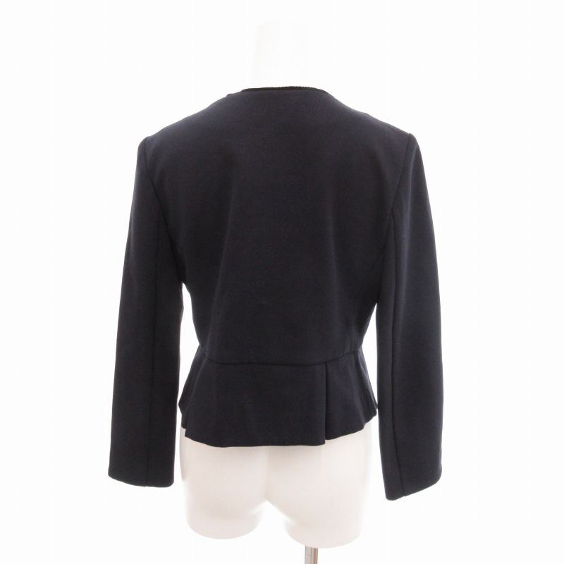 ランバンオンブルー LANVIN en Bleu ノーカラージャケット ランバンオンブルー LANVIN en Bleu ノーカラージャケット
