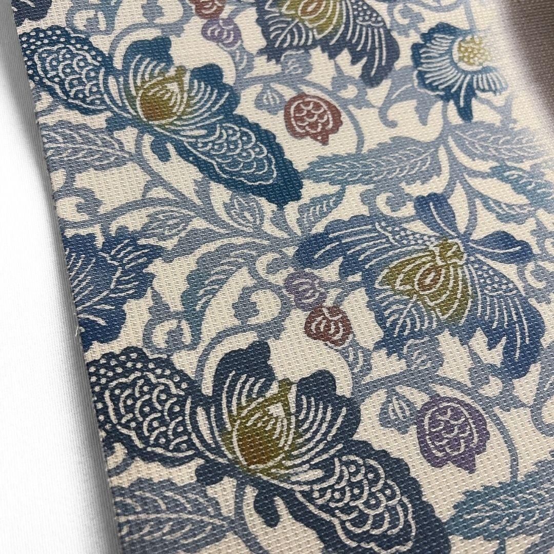 付け帯　横段　唐花模様　花模様　金糸　着物　071a p 付け帯 唐花模様 型染 花模様 着物 帯 014a p