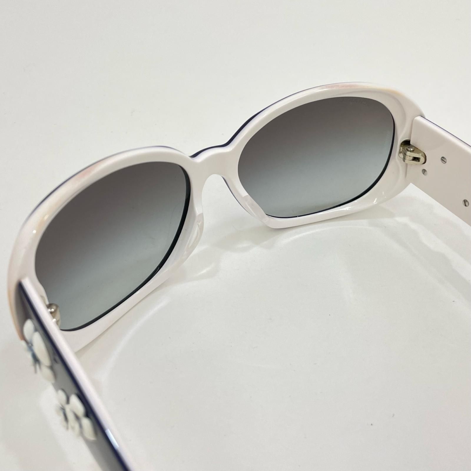 CHANEL ホワイトカメリア　サングラス 中古】CHANEL | シャネル カメリア フラワー サングラス