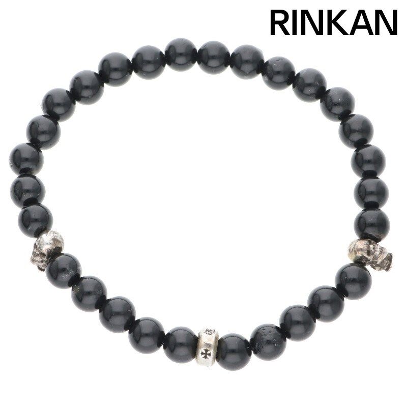 クロムハーツ 6mm BEAD|6mmビーズブレス FOTIデルフィーノBEAD6mmブラックビーズブレスレット メンズ
