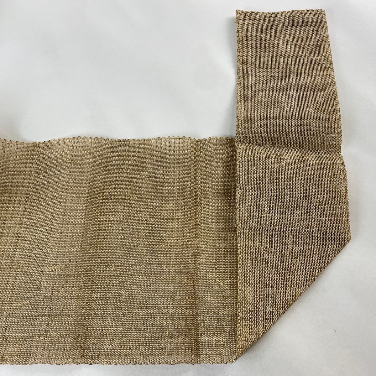 名古屋帯 美品 逸品 八寸名古屋帯 松葉仕立て 夏帯 トンネル仕立て