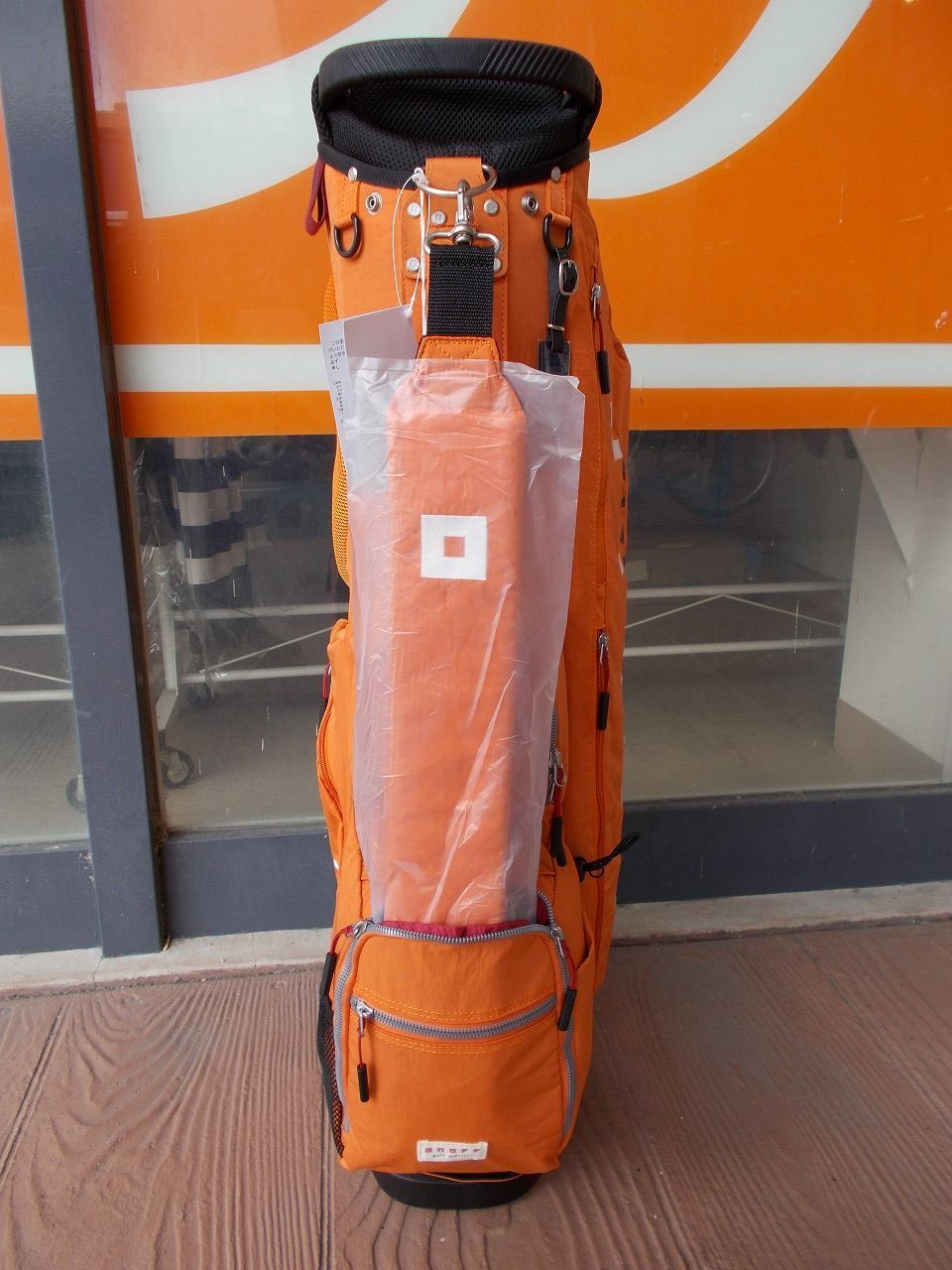 新品 ONOFF キャディバッグ OB0326 軽量 9型 2.6kg オレンジ