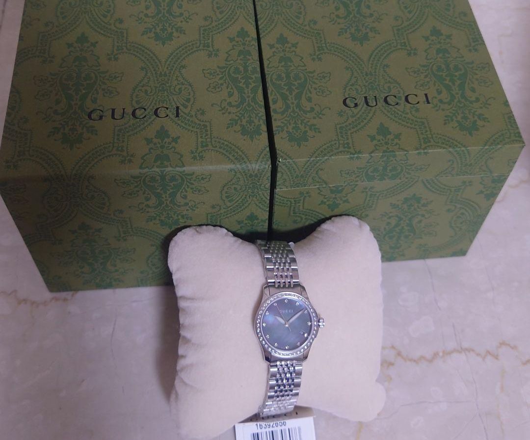 新品未使用 グッチ GUCCI ダイヤ シェル マザーオブパール G