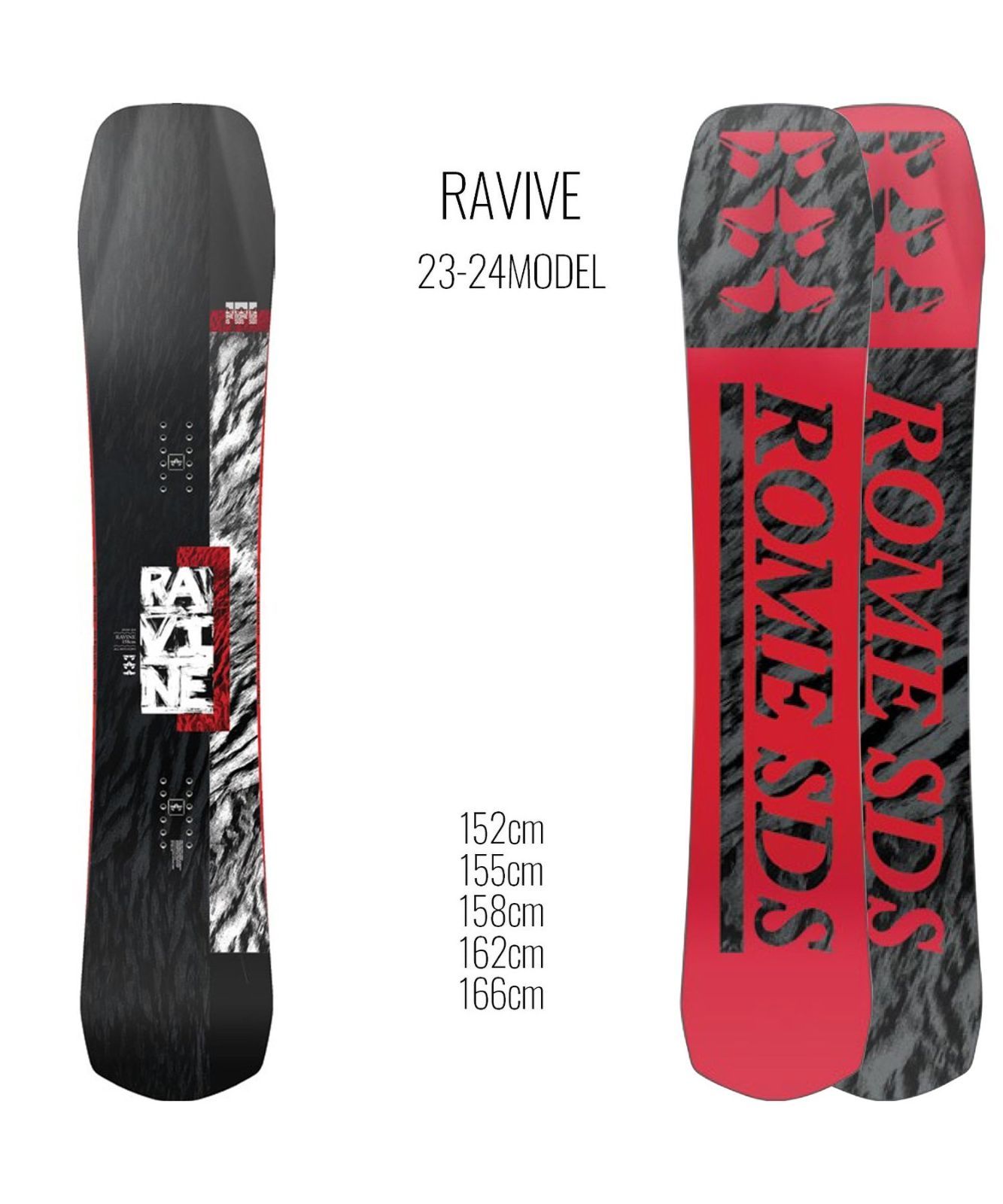 スノーボード 板 メンズ ROME SDS ローム RAVINE 23-24モデル ムラサキ