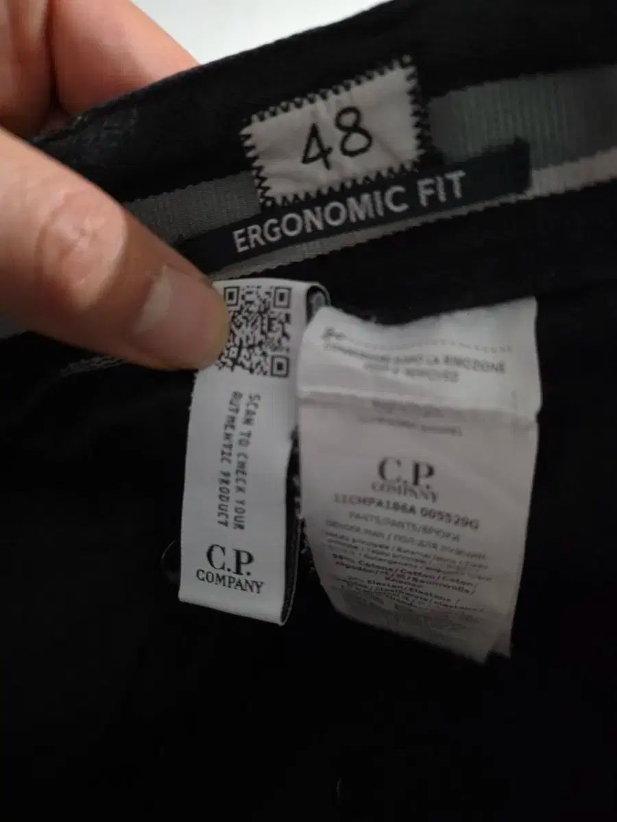  CP カンパニー 黒 カーゴ パンツ 48 サイズ 韓国サイズ 34 35 チノパン パンツ