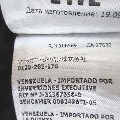 フェラガモ FERRAGAMO 膝丈 台形スカート スカート ベロア ベルベット 40 黒系 ブラック イタリア製 裏地 無地 HAPPYPLANETSERVICEAPARTMENTS_COM