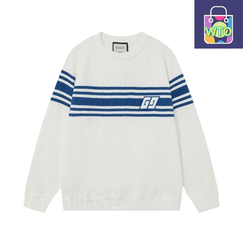 GUCCI風 ジャカードニットセーター [本日特価|新品未使用品]-WT0