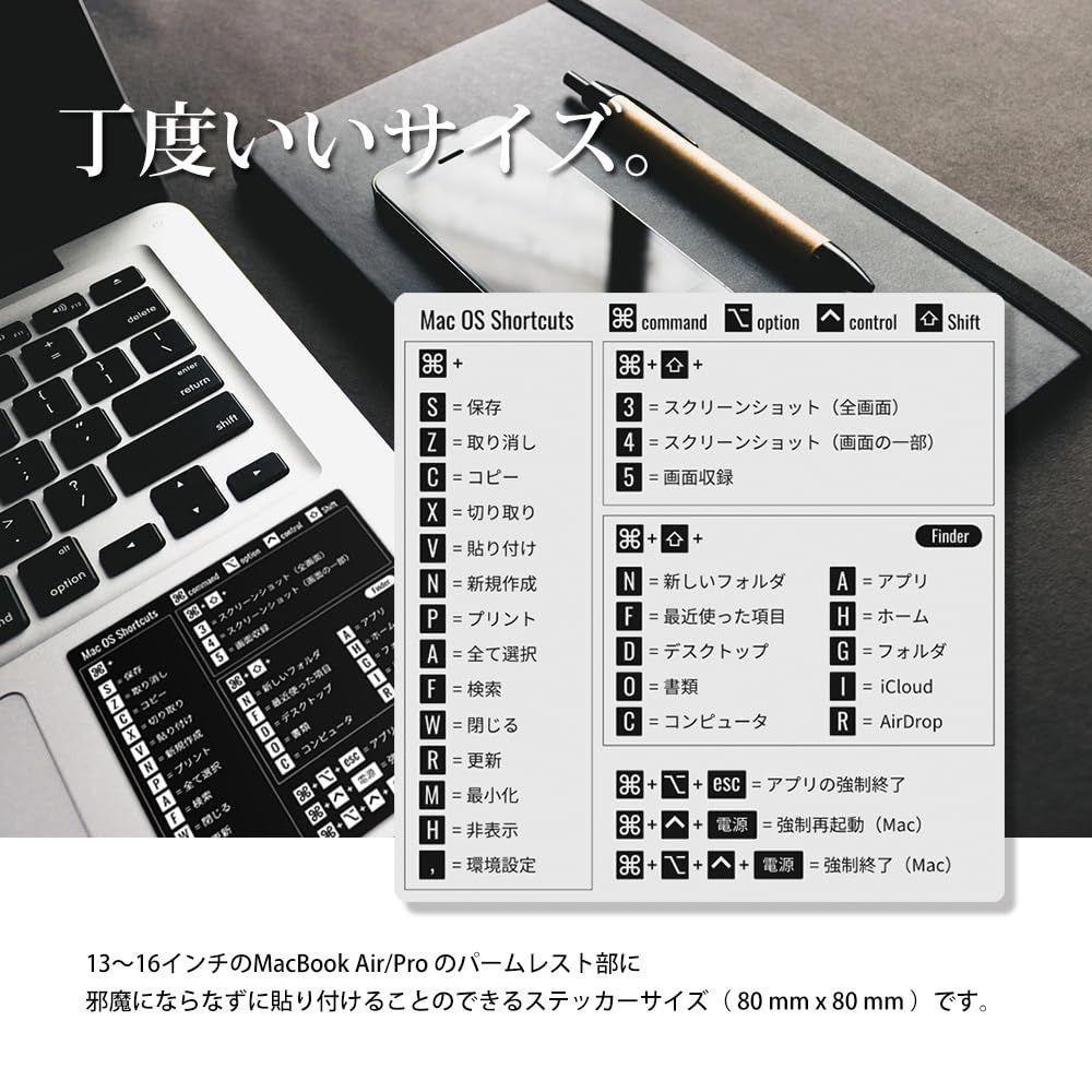 mac デスクトップ セール ステッカー