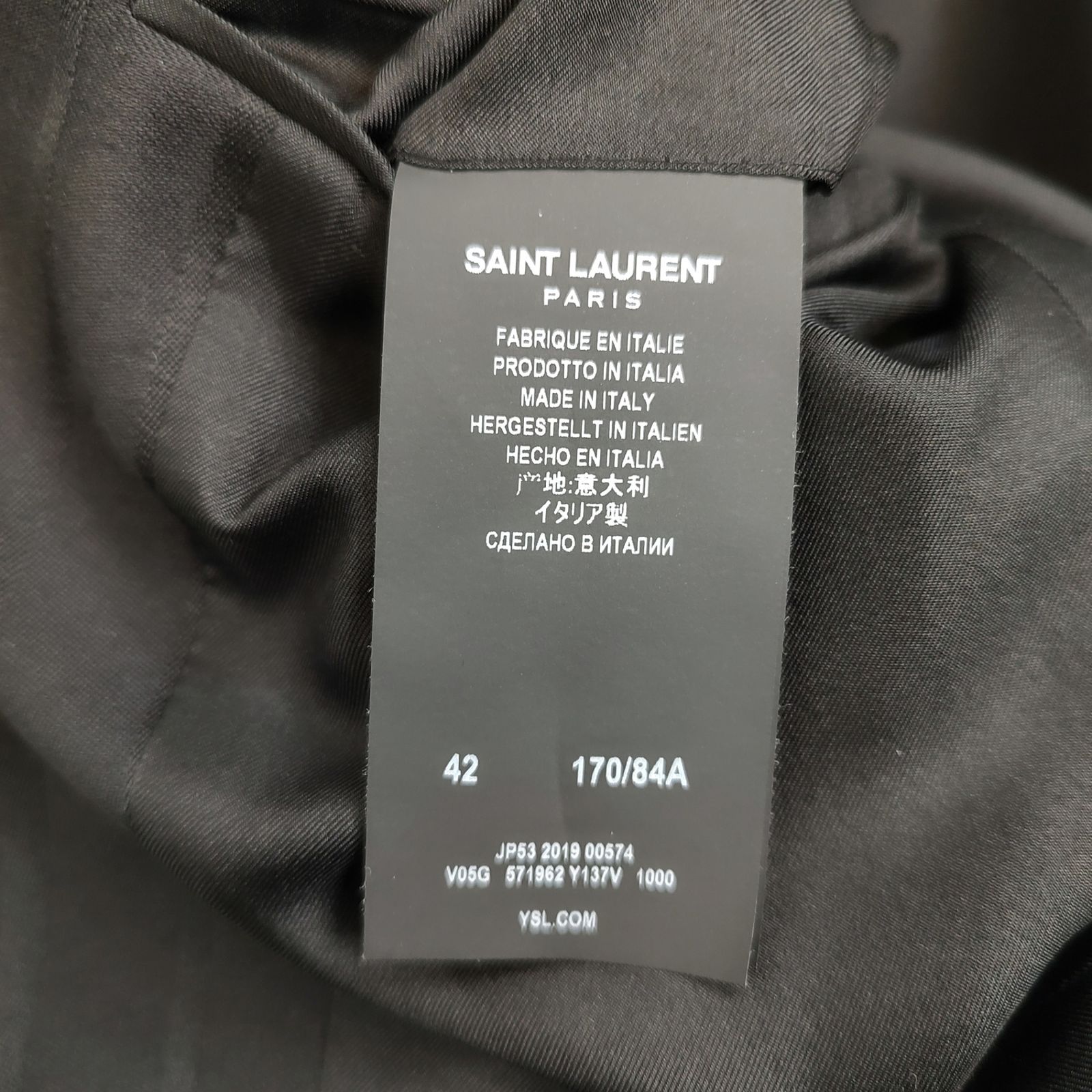 SAINT LAURENT PARIS サン ローラン パリ 19AW 4B ストライプ 