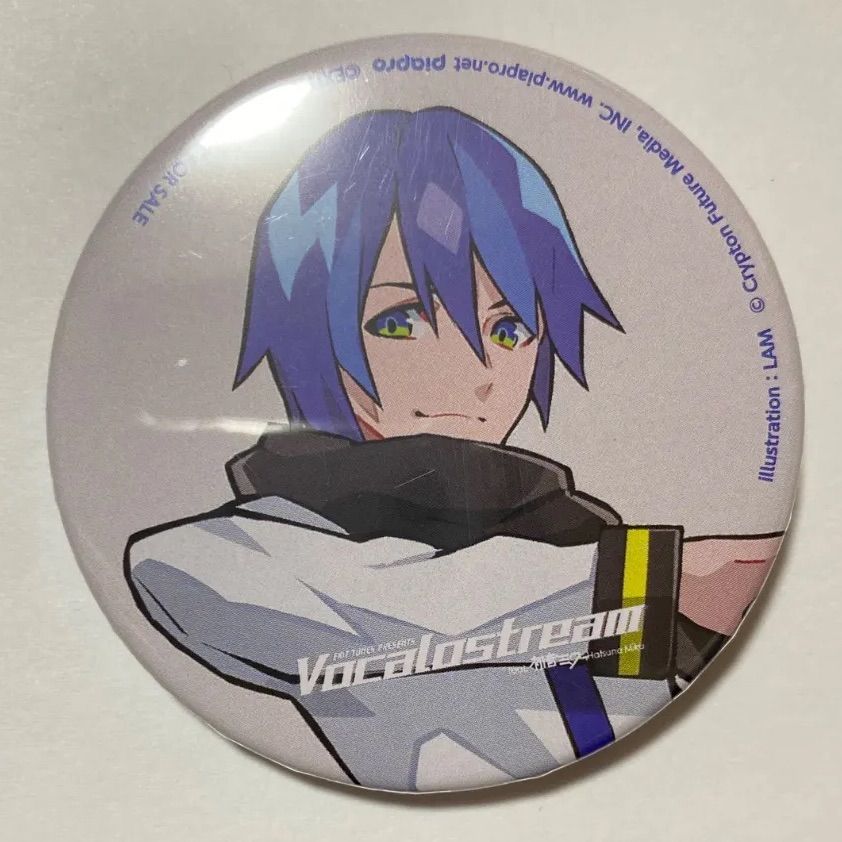 vocalostream 特典 KAITO カイト 缶バッジ ボーカロイド exit tunes