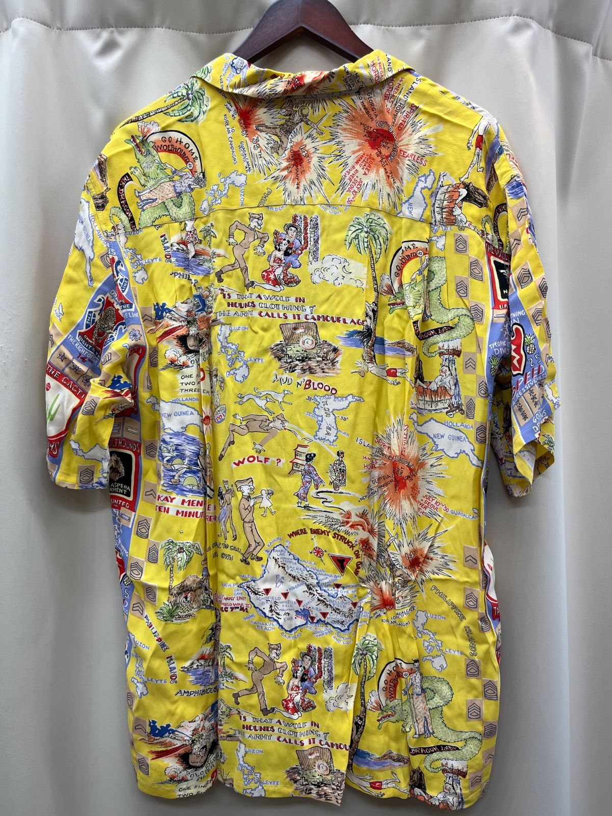 美品】サンサーフ アロハシャツ イエロー XL 雑色店 - メルカリ