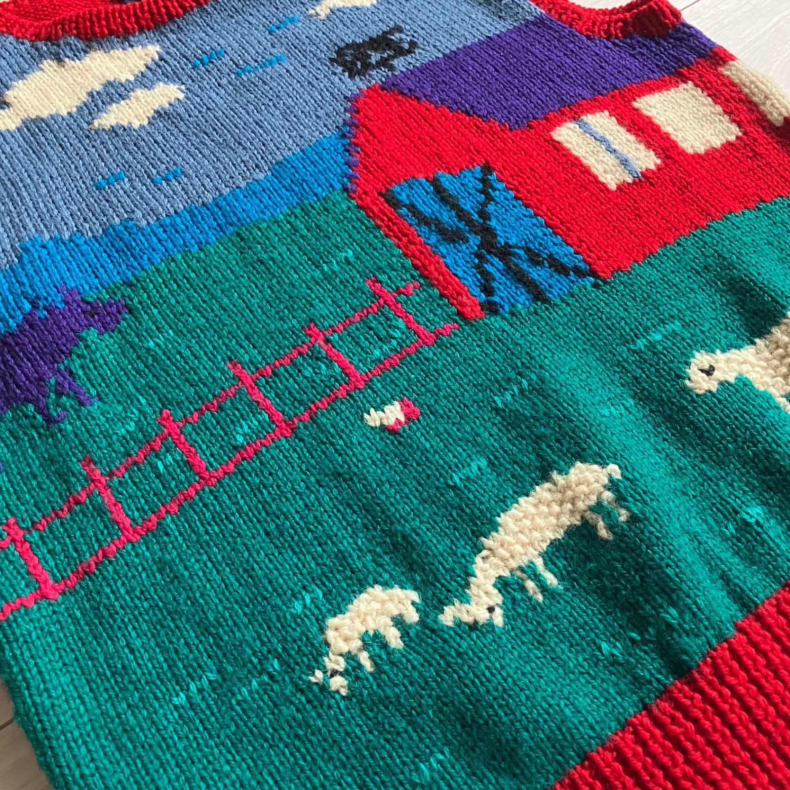 松村北斗 着用 牧場ニット ベスト allen solly Mサイズ ヴィンテージ