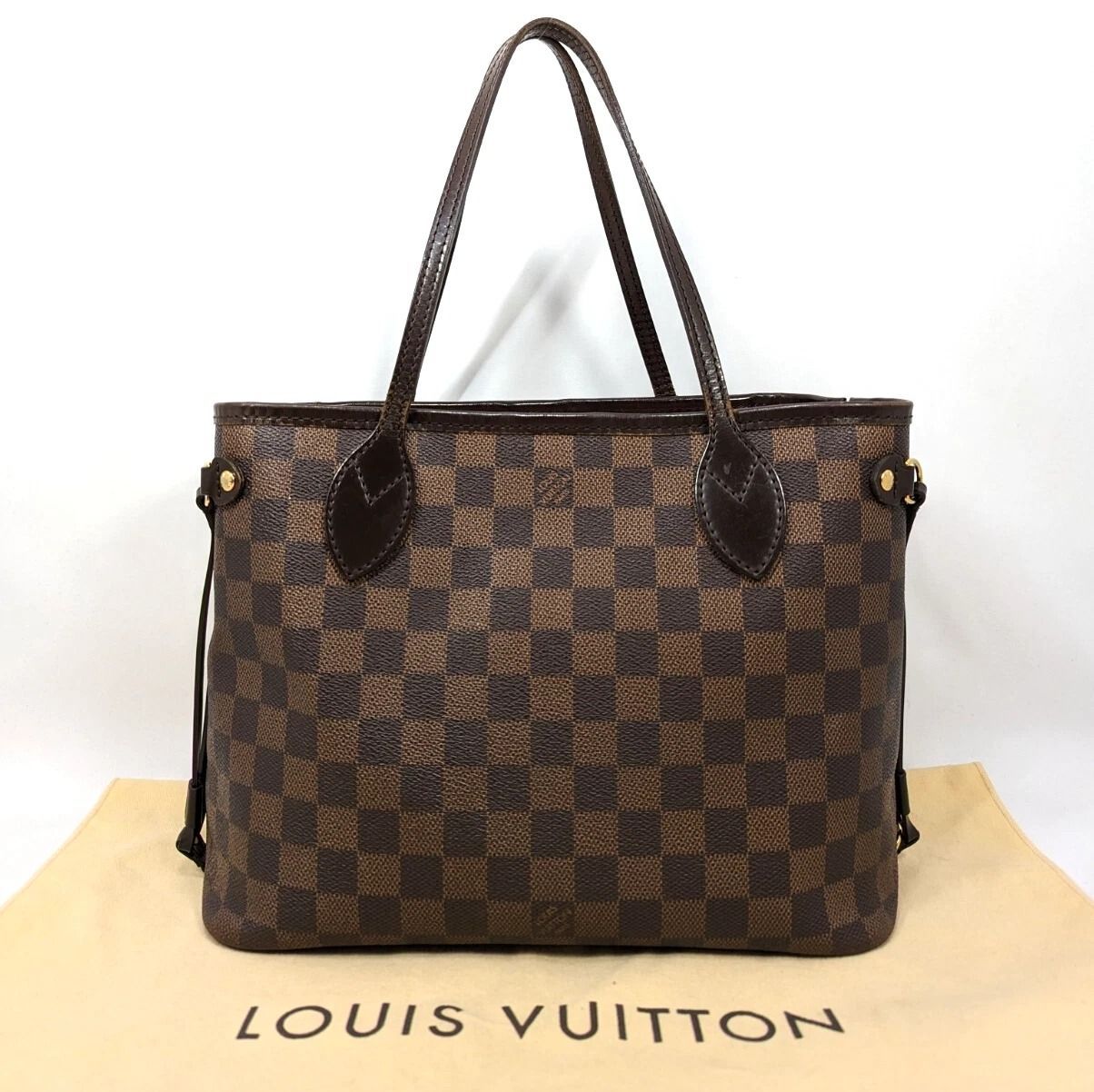 ルイヴィトン ダミエ エベヌ ネヴァーフルPM ハンドバッグ トートバッグ