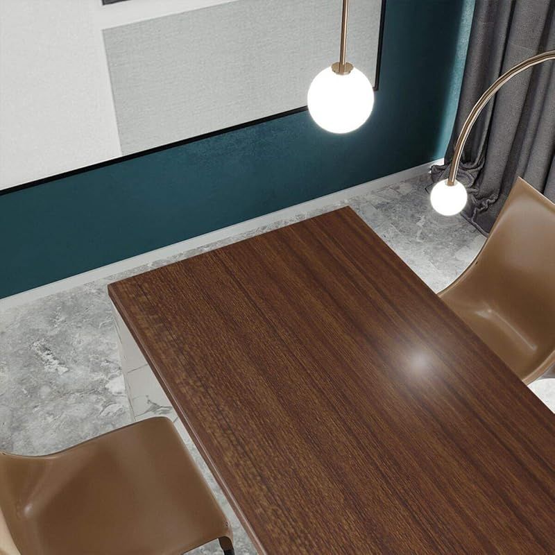  TOTIO 超広幅木目調自貼壁紙 122 CMx 4 M ブラウンウォールナット木目調シート 木目カッティングシート 木目調シール 木目リメイクシート 剥がせる壁紙シール 防水 防カビ 耐熱 防油 防汚 DIYビニールウォールステッカー キッチン 浴室装飾シート 0 壁紙 内装