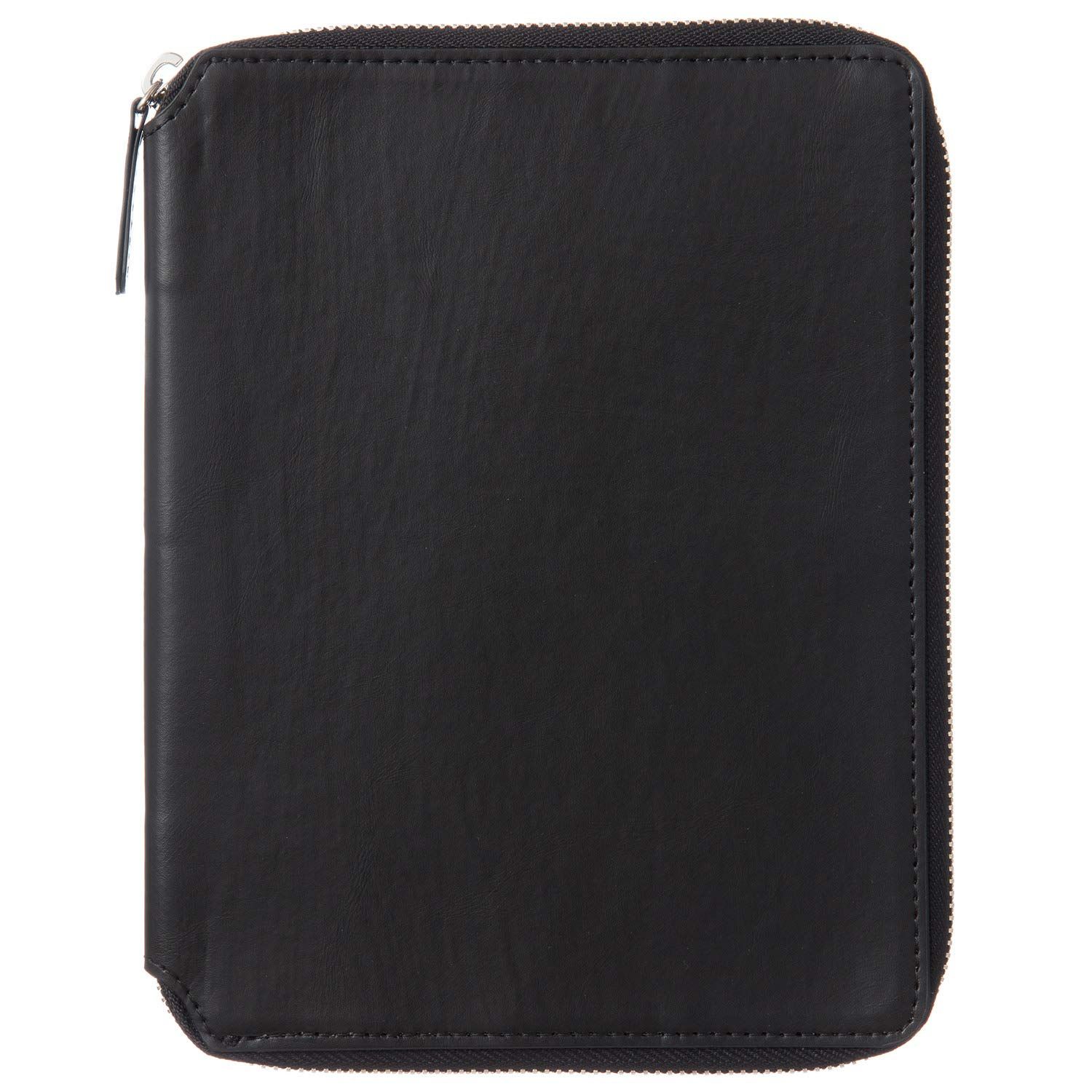 B6 手帳カバー ラウンドファスナー 黒 ラコニック LDC09-270BK