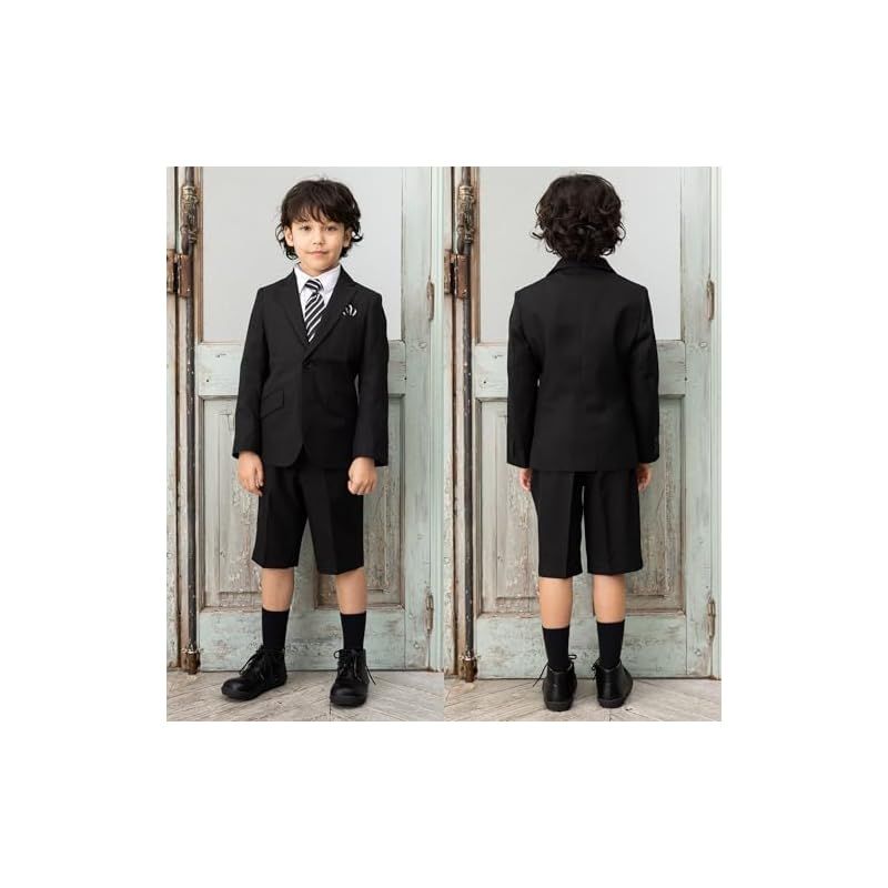 尊重 RED PONY 入学式 男の子 スーツ フォーマル 入園式 通常A体サイズ 120cm クロ×シロ 03 マフラー