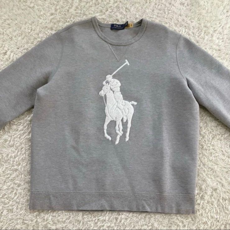美品！ポロラルフローレン ビッグポニー スウェット グレー サイズL
