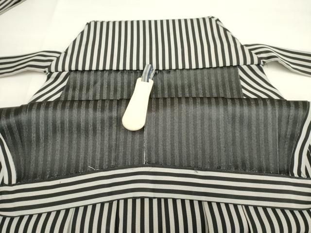 平和屋着物○男性 行灯袴 縞 正絹 逸品 CAAX4483ut