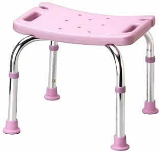 新着商品 ライトピンク 背無 mini シャワーベンチ マキテック