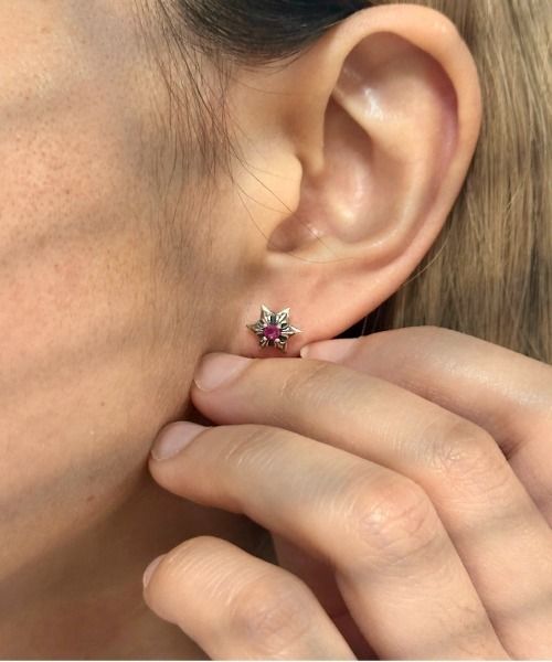 RU-4518 ブルブラッド シルバーピアス 20240306 ながい