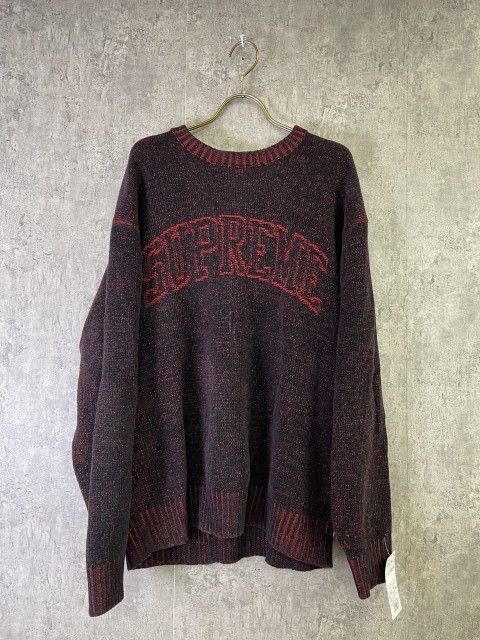 24SS SUPREME ｼｭﾌﾟﾘｰﾑ Contrast Arc Sweater ｺﾝﾄﾗｽﾄ ｱｰｸ ｾｰﾀｰ ﾆｯﾄ ﾌﾟﾙｵｰﾊﾞｰ ﾛｺﾞ ﾌﾞﾗｯｸ L 33909607