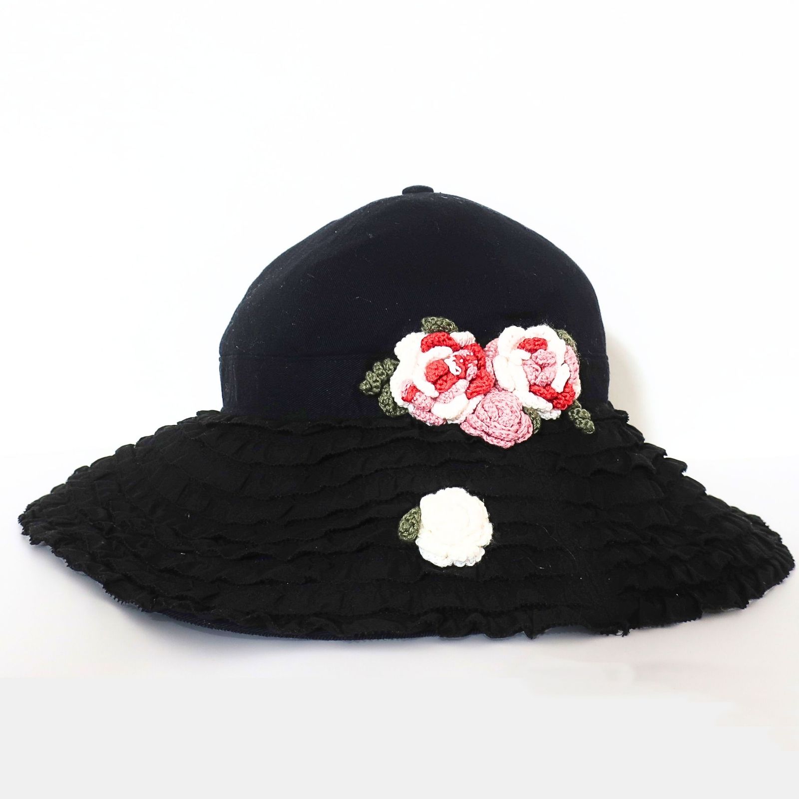 ピンクハウス 薔薇モチーフとたっぷりフリルの