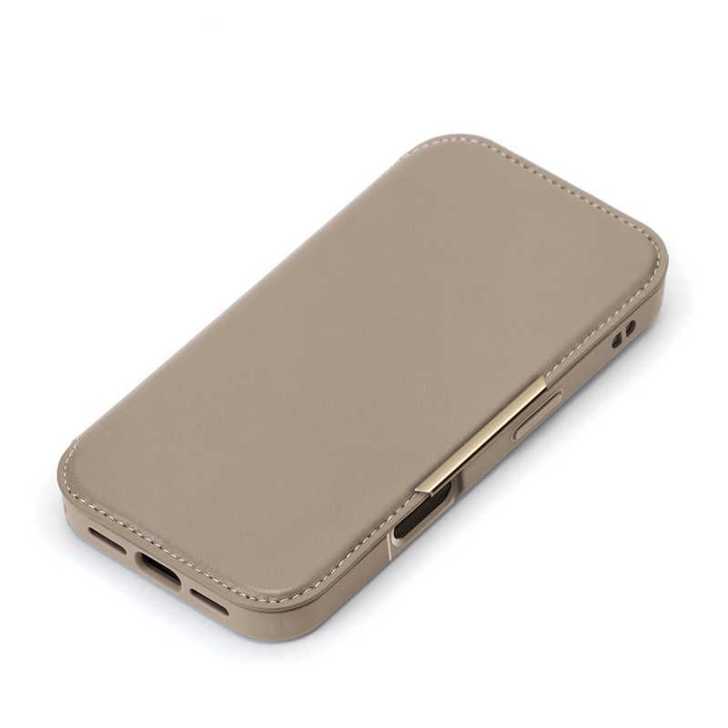 【 新品 未開封 】   PGA iPhone 16 Plus(6.7インチ) ガラスフリップケース Premium Style ベージュ PG-24CGF02BE 未使用 送料無料