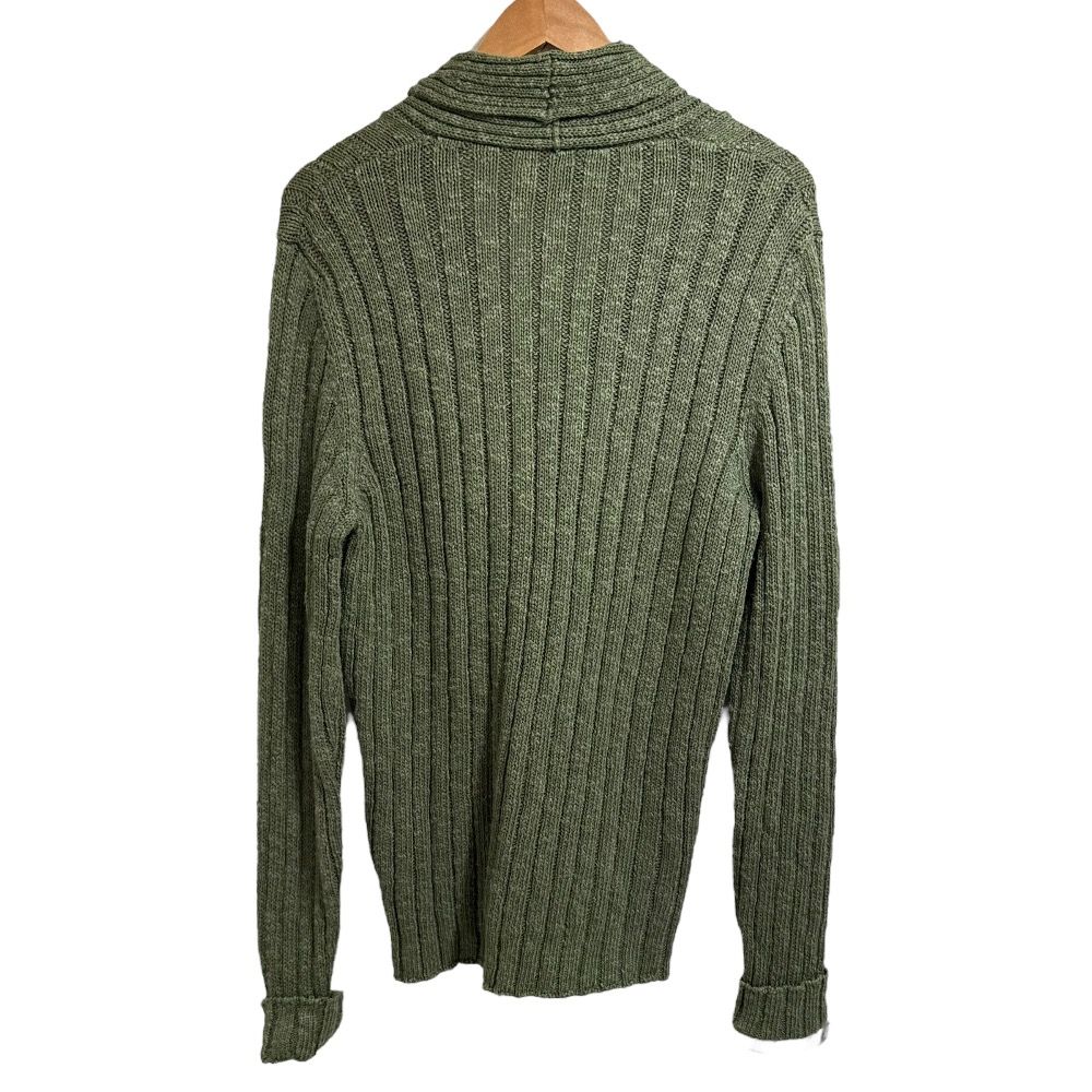 Drumohr リネン混 スタンドカラー ニット カーディガン 46/M 美品 Drumohr ドルモア リネンブレンド ショールカラー ニット