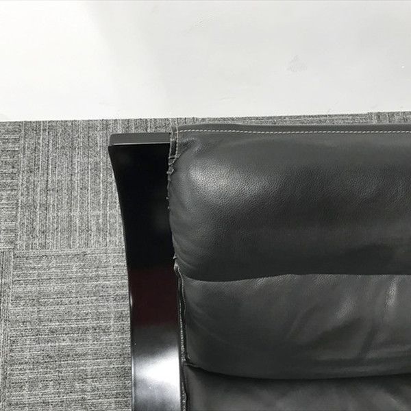 応接用ソファ アルフレックス ウッドラインアームチェア 一人掛けソファー ブラック