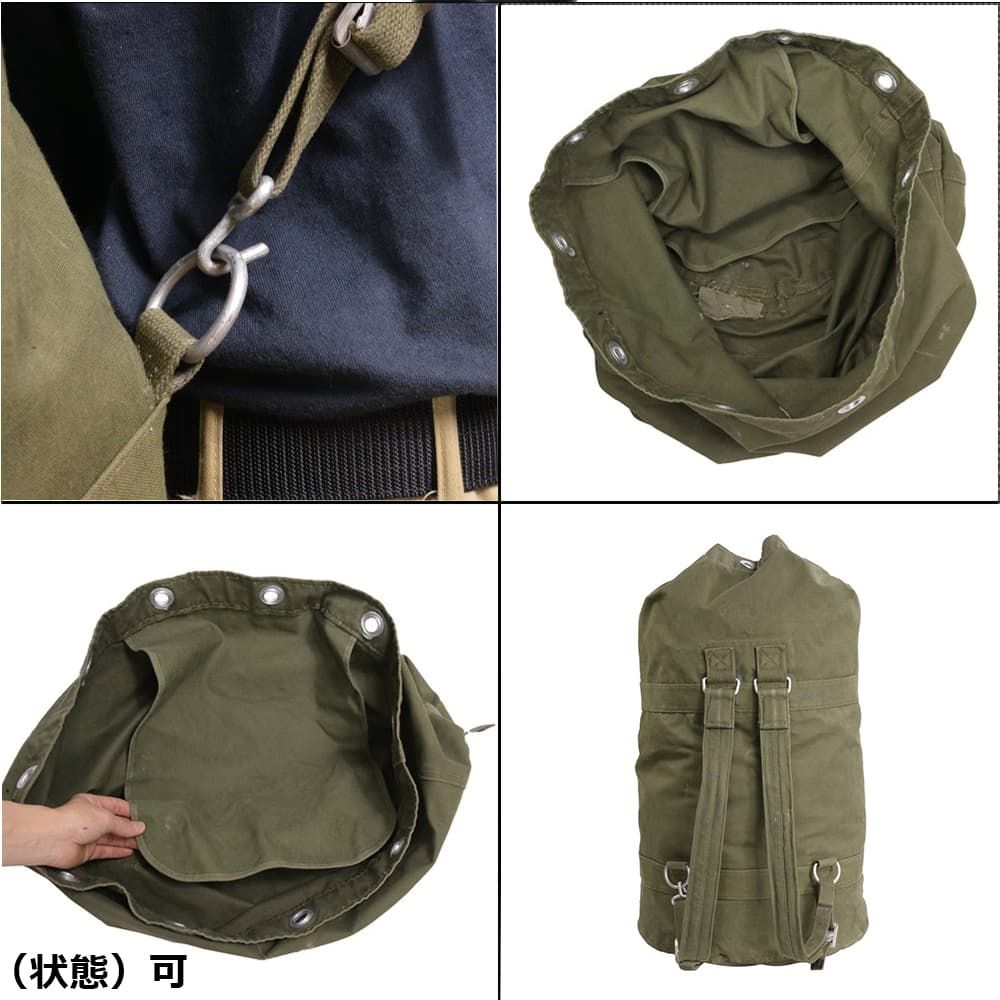 ドイツ軍放出品 ダッフルバッグ OD キャンバス生地 [ 難あり ] - メルカリ