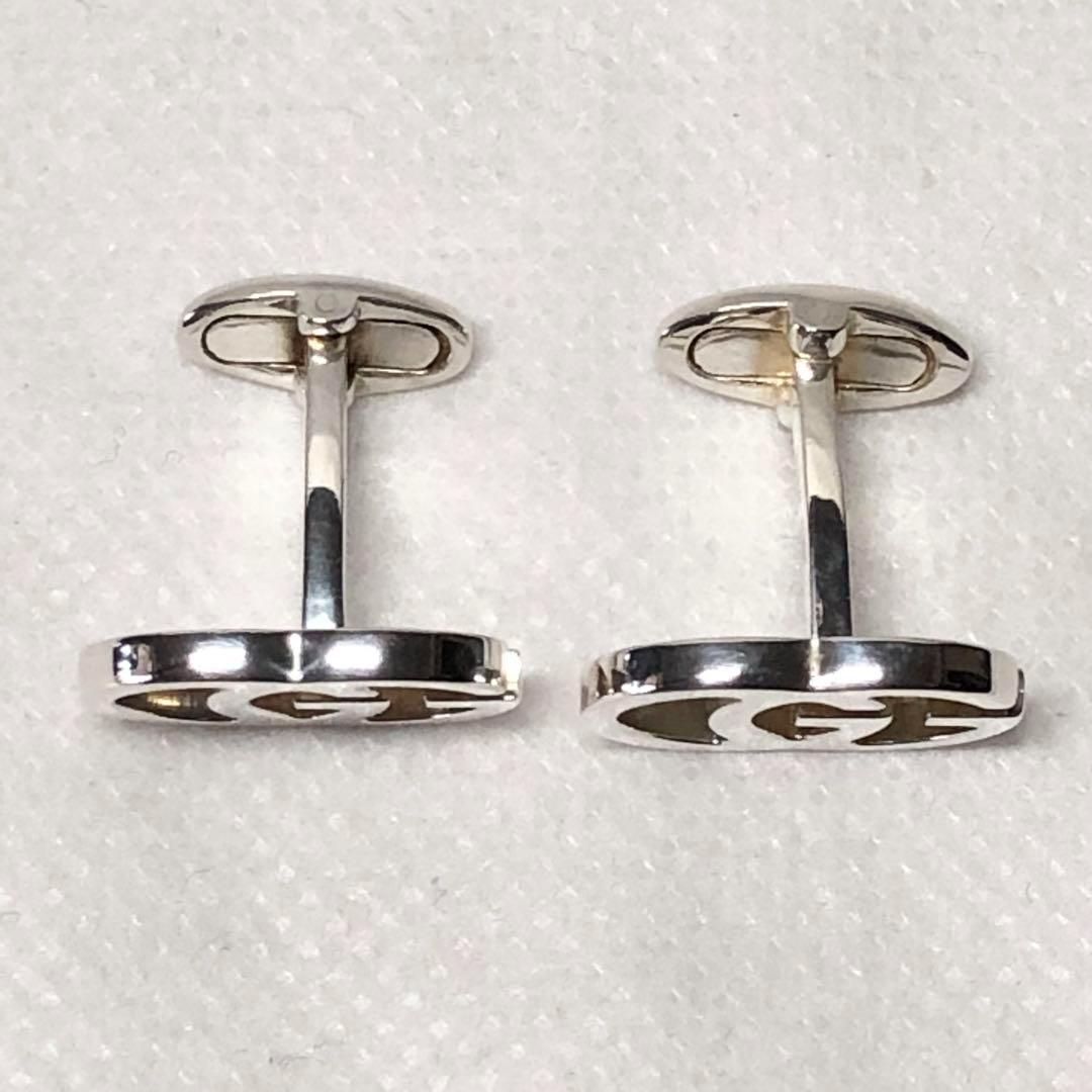 グッチ　GUCCI カフリンクス　カフス　シルバー925 ダブルG 希少☆GUCCI グッチ カフリンクス カフス ダブルGG マーモント