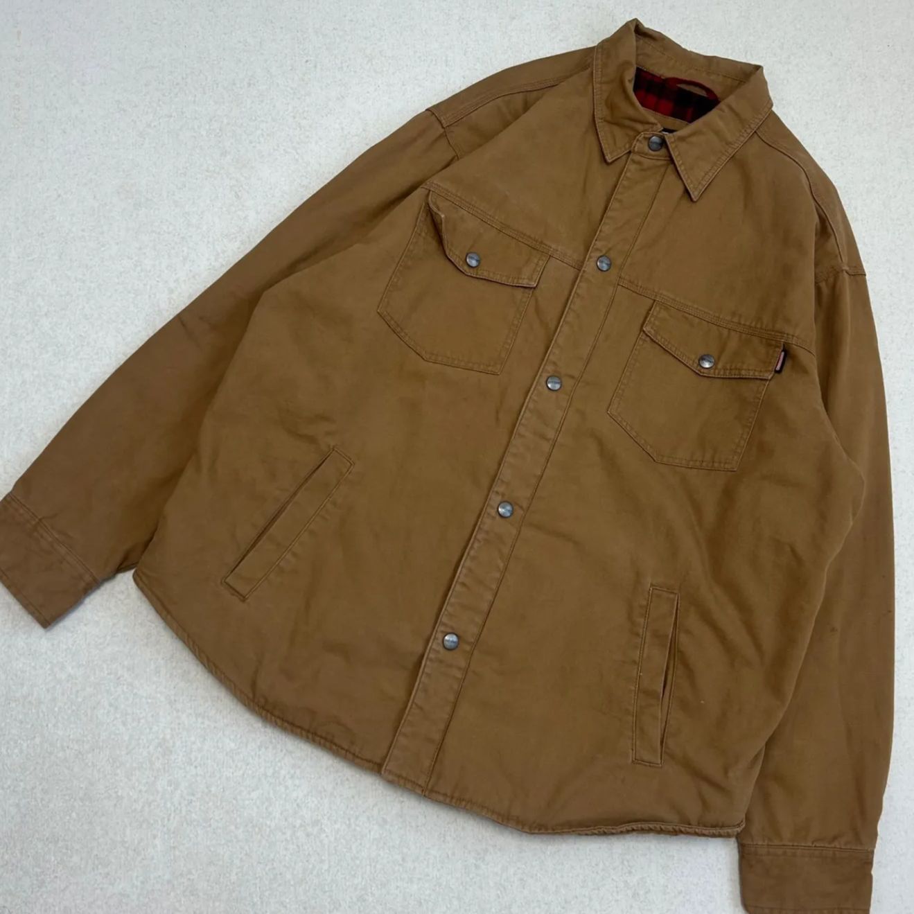 極上】CRAFTSMAN ダック生地 頑丈 ワークシャツタイプ ワーク