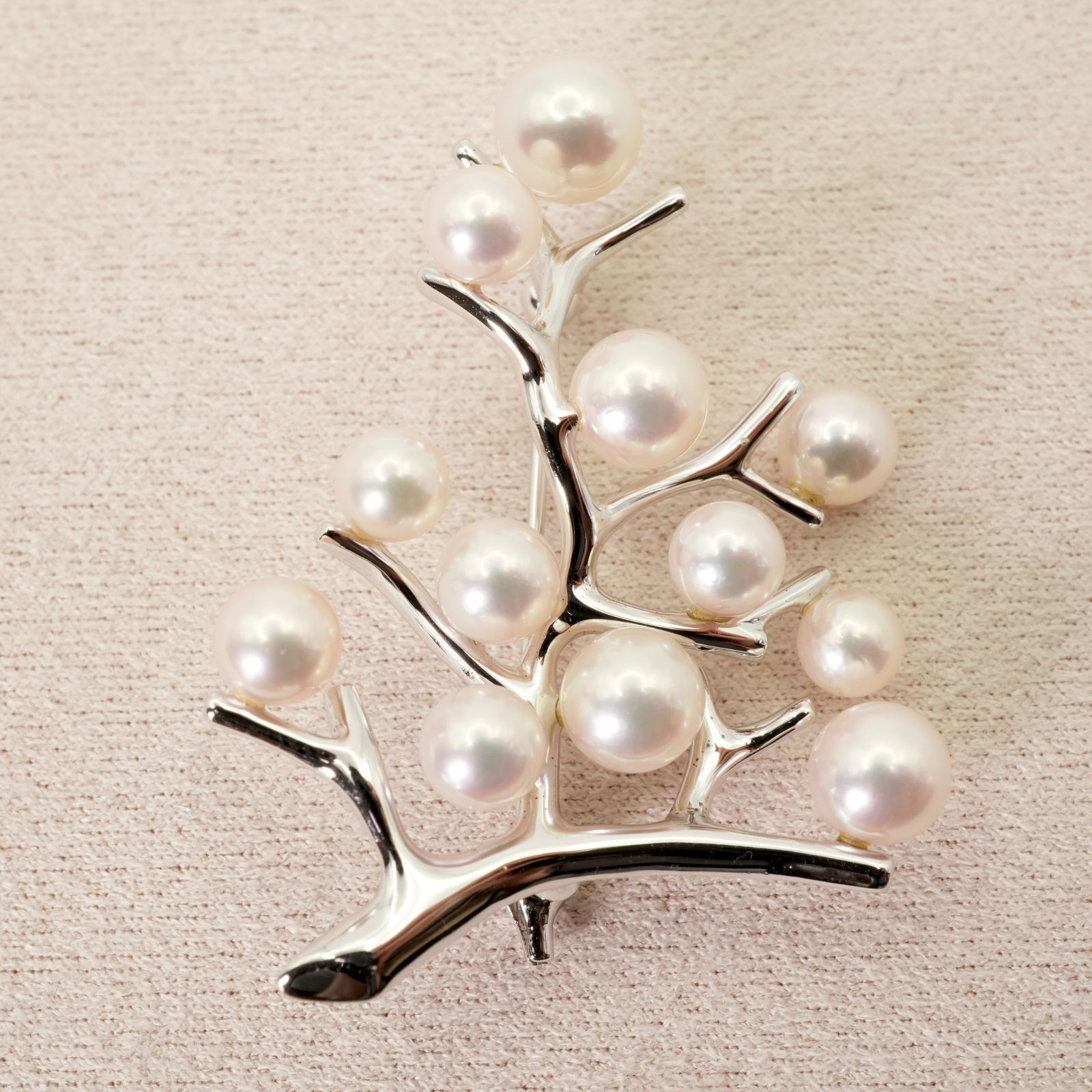 美品 ミキモト 幸福の木 パール シルバー ブローチ /24-3329S - メルカリ