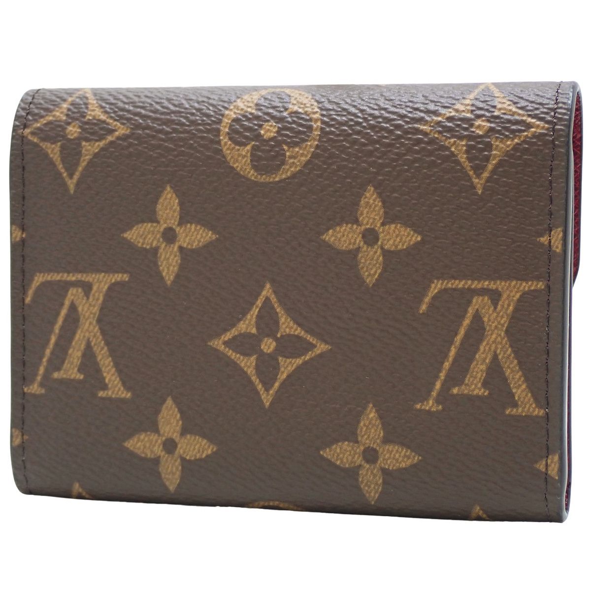 LOUIS VUITTON ルイ ヴィトン モノグラム ポルトモネ・ロザリ コンパクトウォレット 小銭入れ ミニ財布 カードケース モノグラムキャンバス フューシャ ブラウン茶 ゴールド金具 M41939 レディース 40802157485 アラモード
