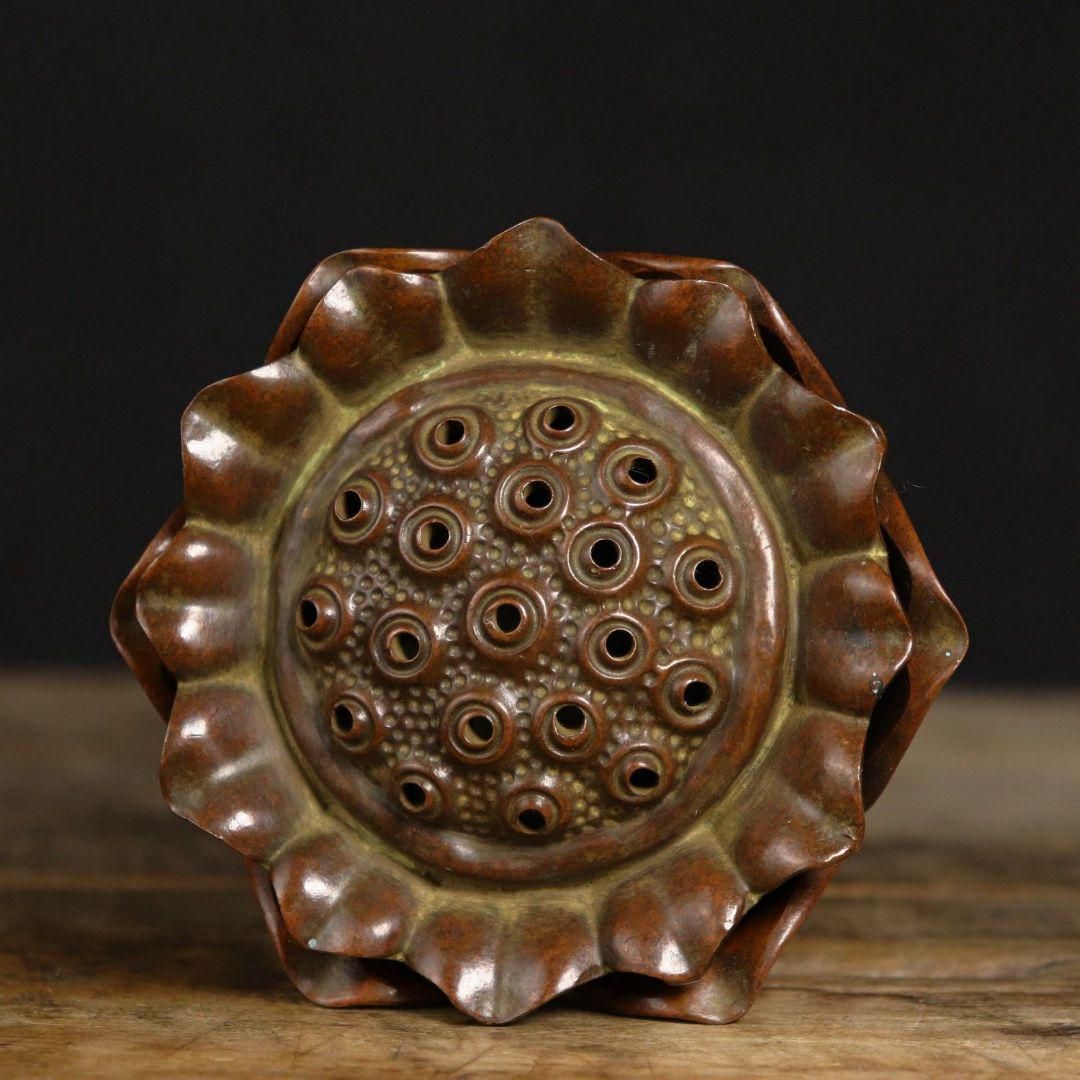 銅細工 宝蓮灯蓮香炉 盤香炉 香道具 装飾品 工芸品 美術品 置物 銅細工 宝蓮灯蓮香炉 盤香炉 香道具 装飾品 工芸品 美術品 置物
