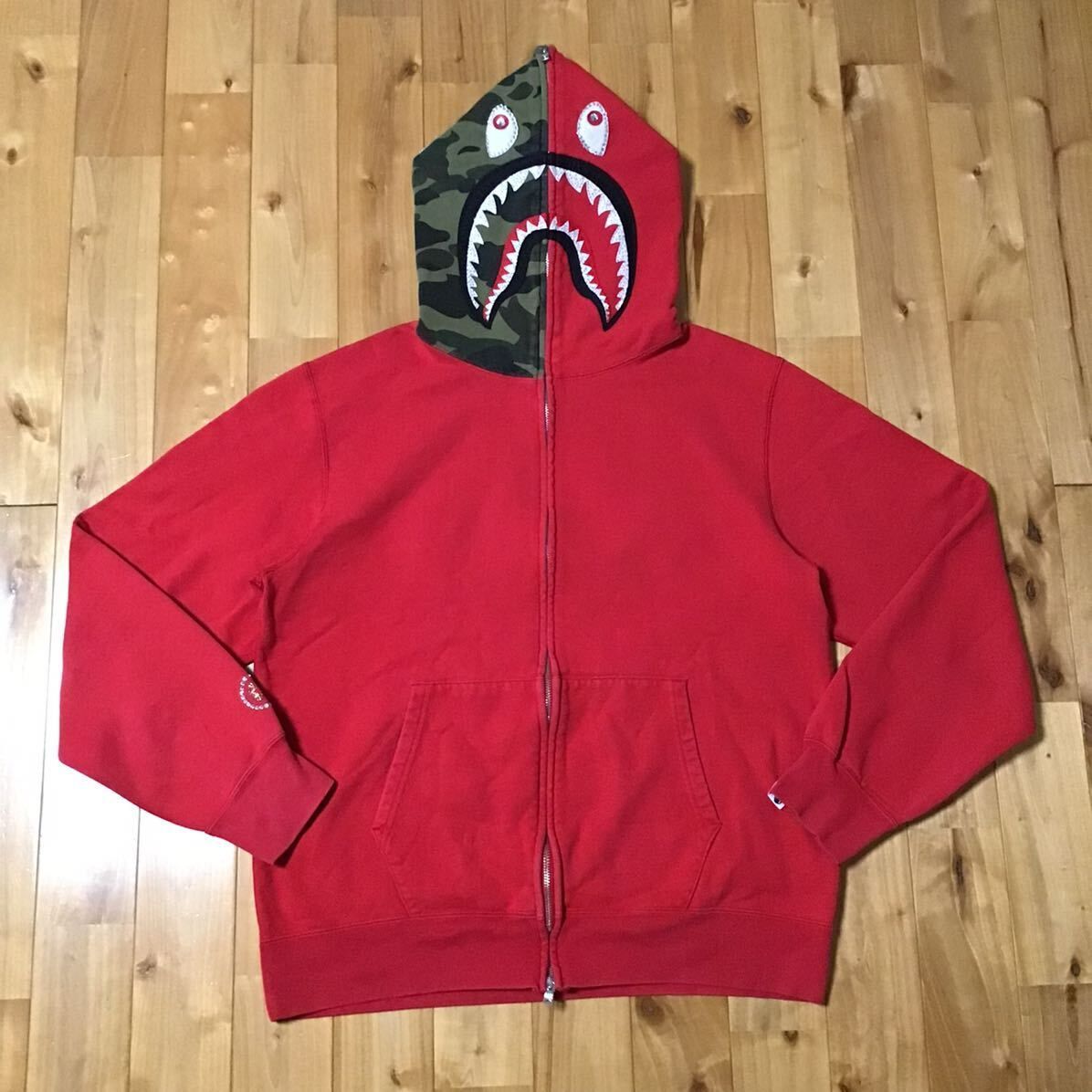 ☆XL☆ スワロフスキー シャーク パーカー shark full zip hoodie