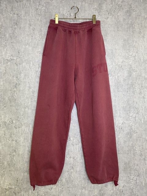 FA24 STUSSY ｽﾃｭｰｼｰ Fleece Pant Faded Graphic ﾌｪｲﾄﾞｳｫｯｼｭ ｽｳｪｯﾄ ﾊﾟﾝﾂ ﾚｯﾄﾞ S 33905257