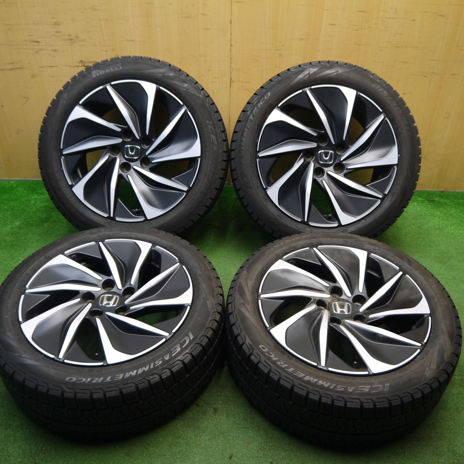 キレイ ホンダ インサイト 純正 215|50R17 スタッドレス ピレリ アイスアシンメトリコ 17インチ PCD114.3|5H 5043004Hス