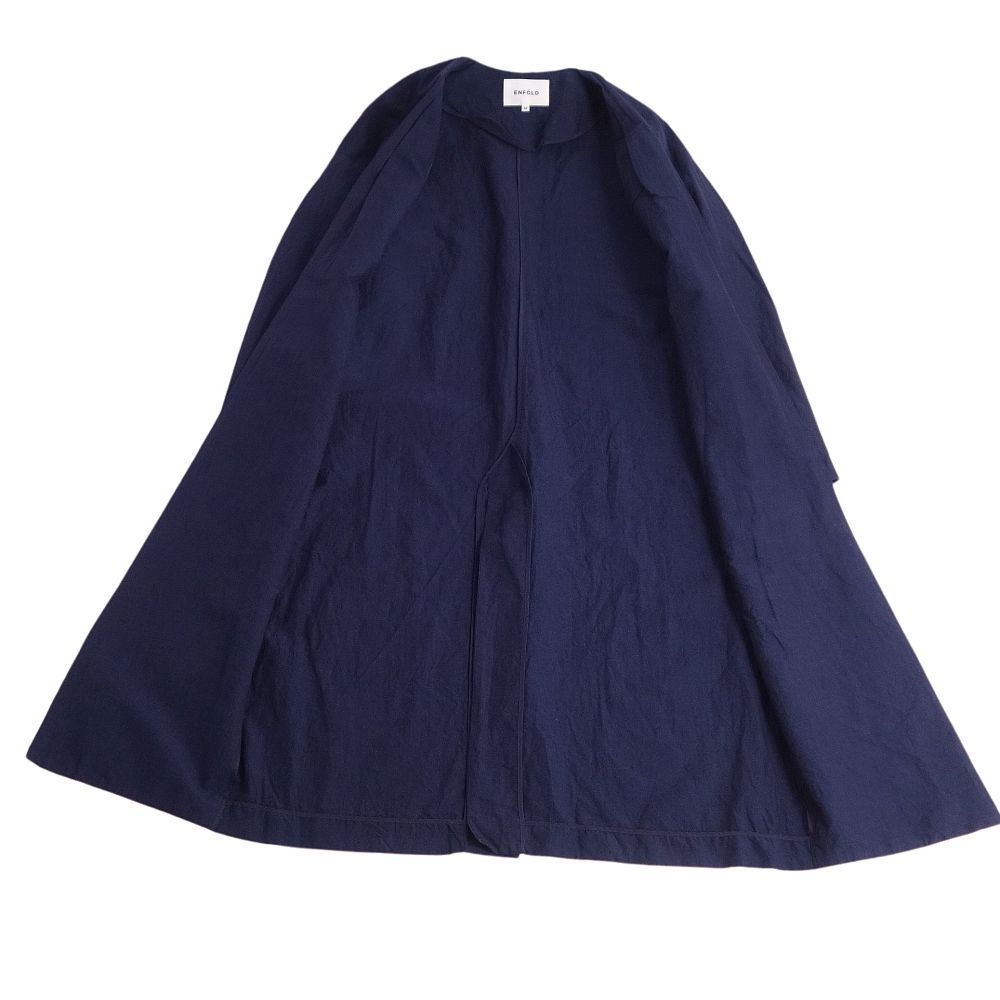 美品 エンフォルド ENFOLD コート ロングコート ガウンコート コットン