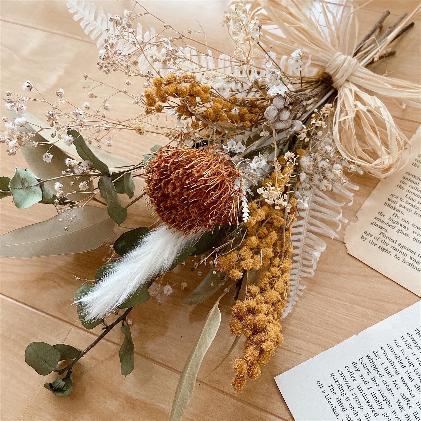 特別ハンドメイド・手芸 - 専用＊ミモザ&サルフレア ドライフラワー
