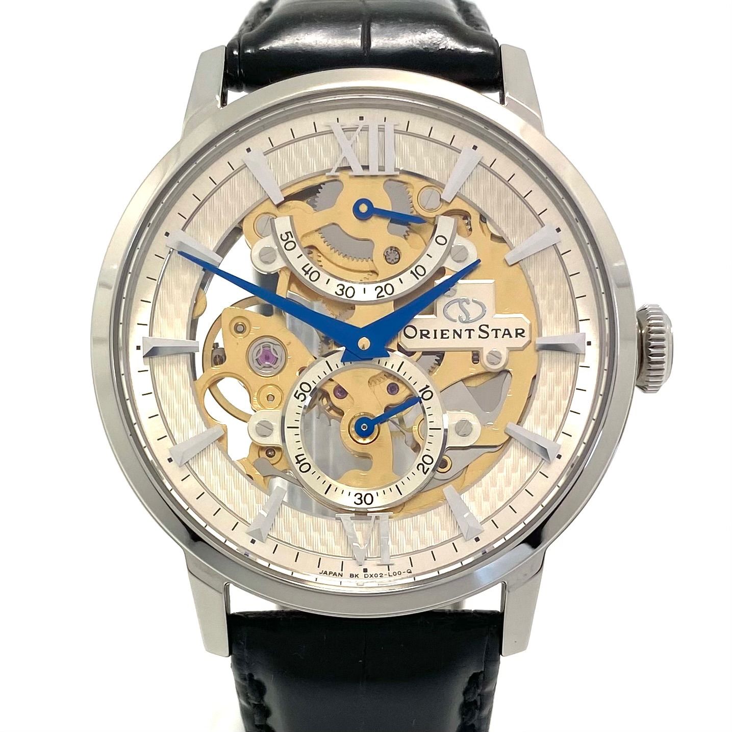 希少 ORIENT STAR クラシック パワーリザーブ 裏スケ 自動巻（美