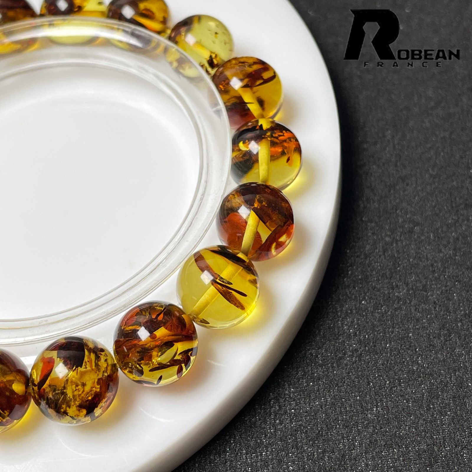 琥珀 ブレスレット