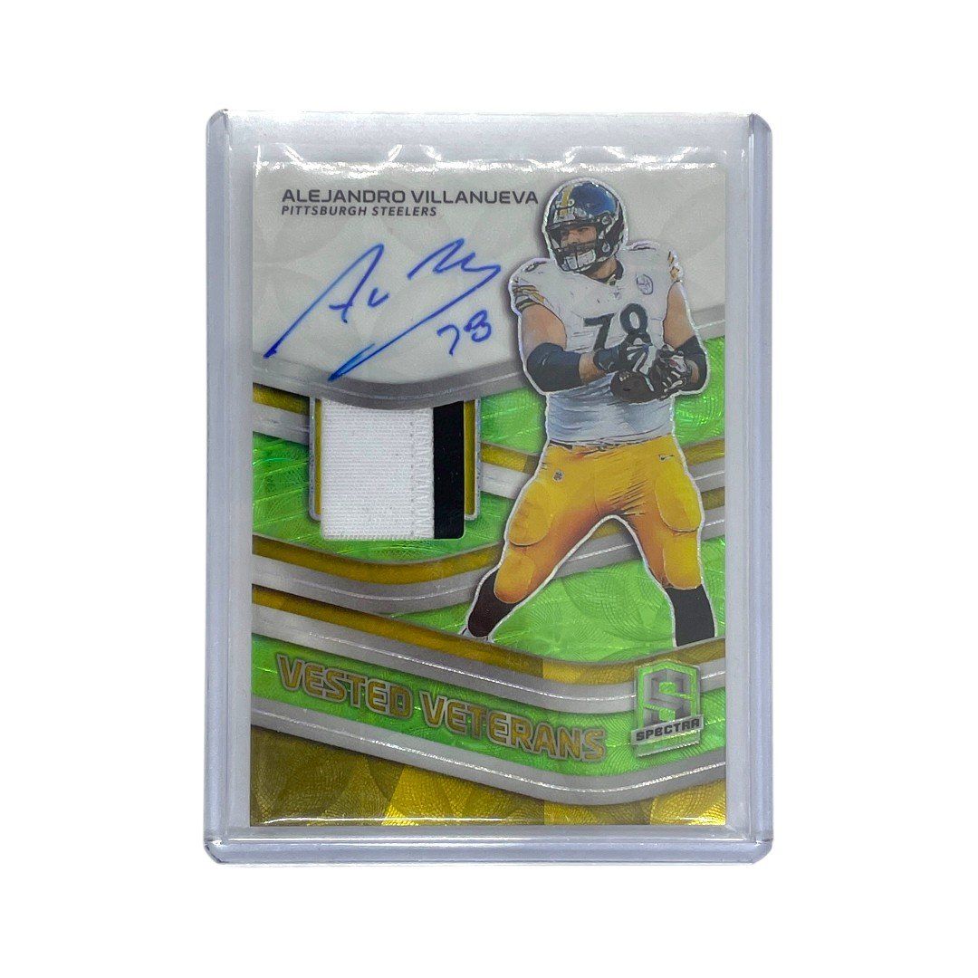 PANINI NFLカード SPECTRA VESTED VETERANS PRIZM ALEJANDRO VILLANUEVA PITTSBURGH STEELERS 17|25 VV-AV IT1