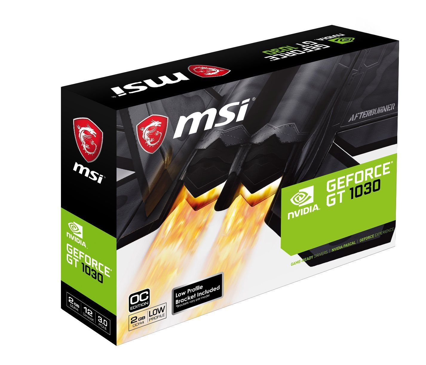 MSI GeForce GT 1030 2GD4 LP OC グラフィックスボード VD6606 [GT1030 
