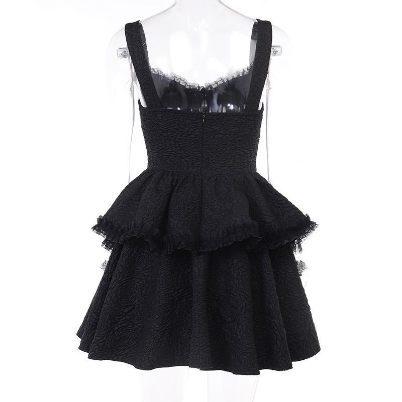 オッズ・アンジェロ ゴスロリ 黒ロリ ドレス ジャンスカ ブラック 再入荷祭り】 完成された絶対的ゴシックドレス。 伝統的な全黒