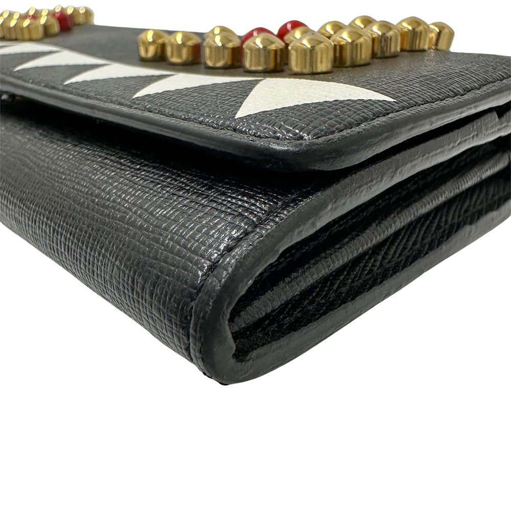 【美品】FENDI ブラック レザー 長財布 楽天市場】フェンディ FENDI ピーカブー ロングウォレット 長
